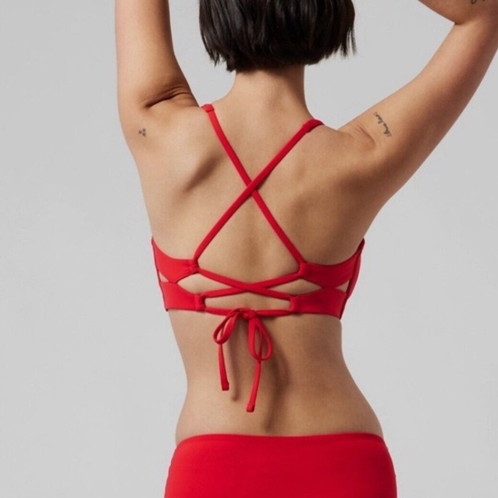 Athleta bikini - NWT clean bottom and NWOT triangle top in matador red